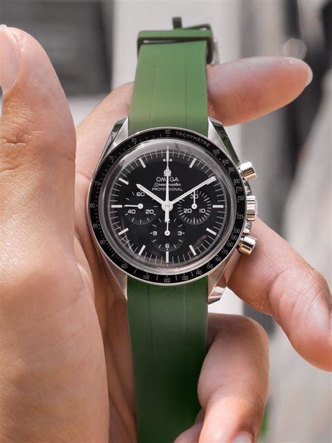 rubber strap for omega speedmaster|omega speedmaster moonwatch rubber strap.